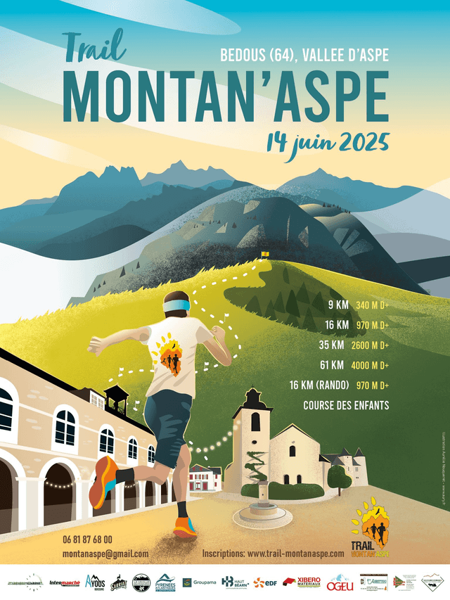 Affiche Trail Montan'Aspe 30x40 cm [Pré-commande]