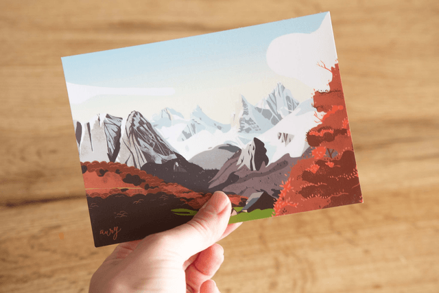 Carte postale des pyrénées au choix