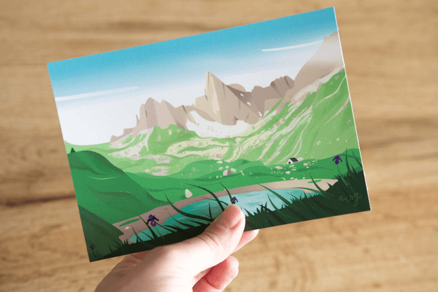 Carte postale des pyrénées au choix