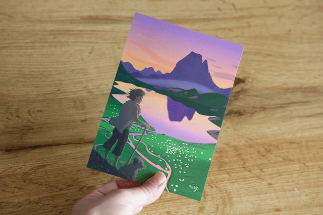 Carte postale des pyrénées au choix