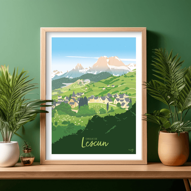 Affiche Cirque de Lescun Village été